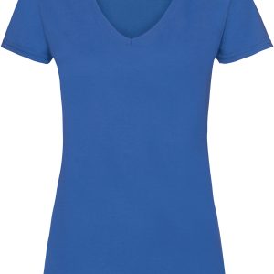 (ps) (16.1398) f.o.l. lady fit valueweight v neck t [royal blue] [front] (1)